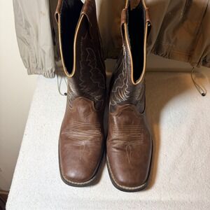 Cowboy Boots for Men Size 12 Classic Embroidered Western Boots Square Toe Work